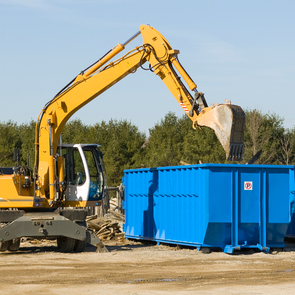 what are the rental fees for a residential dumpster in Harlan County